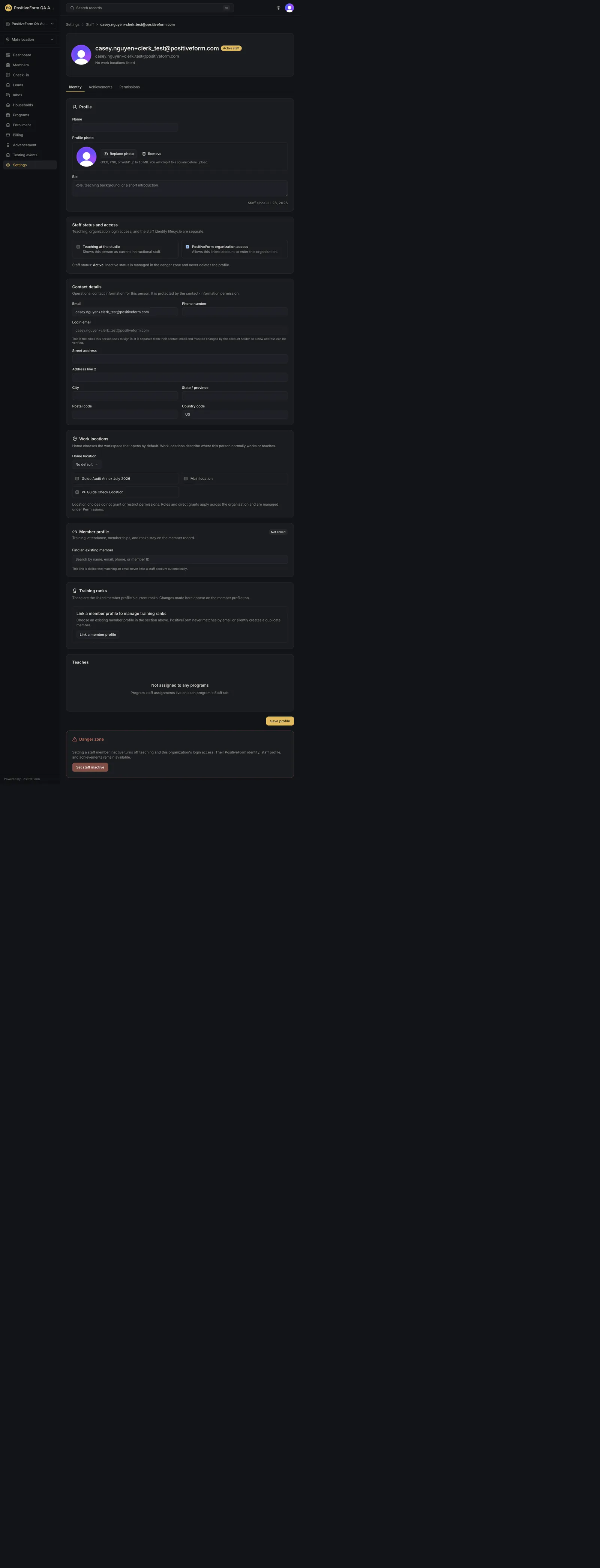 Identity tab for Casey Nguyen